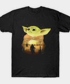 Baby Yoda Sunset T shirt SN