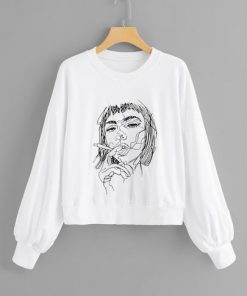 Figure Embroidered Sweatshirt
