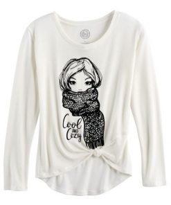 Girls Cool and Cozy Tee Sweatshirt
