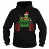 Grinch And Max Driving Jeep Christmas Hoodie SN