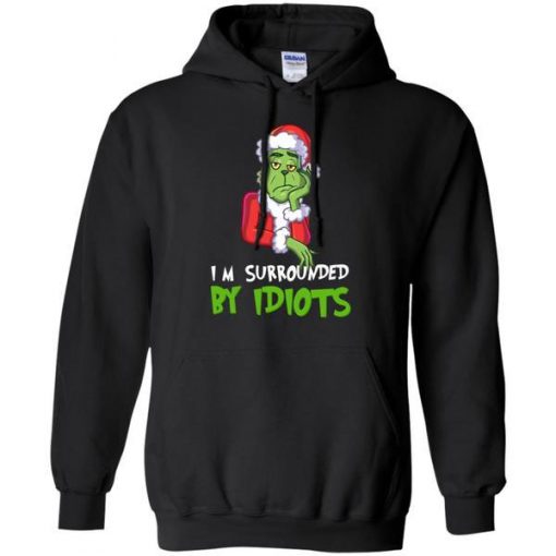 I’m Surrounded By Boring People Grinch Christmas Hoodie SN