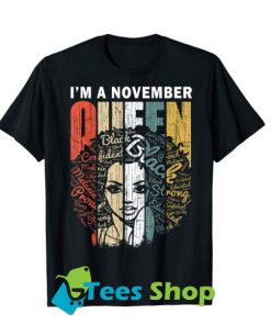 November Queen Shirts for Women Zodiac Sagittarius & Scorpio T-Shirt SN