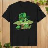 Baby Yoda Leprechauns hug Shamrock Peace T-Shirt PU27