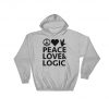 PEACE LOVE & LOGIC Hoodie PU27
