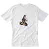 Skeleton Drinking Coffee T-Shirt PU27