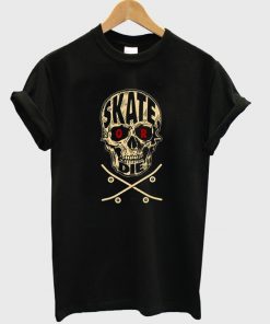 skate die skull t-shirt