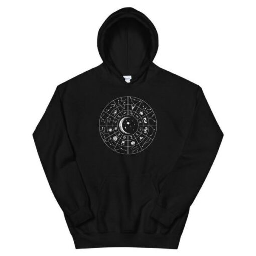 Aesthetic Astrology Signs Chart Unisex Hoodie