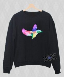 Amazingphil Geometric Rainbow Hummingbird Sweatshirt 510x510