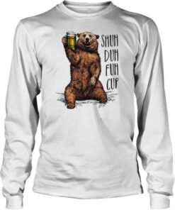 Bear shuh duh fuh cup beer camping Sweatshirt