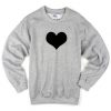 Black heart Sweatshirt