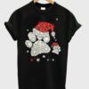 Dog Footprint Santa Hat T-Shirt