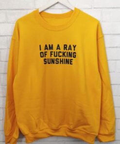 I am a ray of fucking sunshine Sweatshirt 510x680