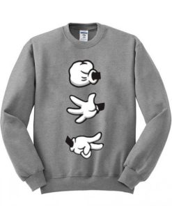 Mickey Mouse Hand Signs Sweatshirt XX