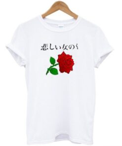 Red Rose Japannesse T-Shirt