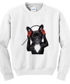 bulldog DJ sweatshirt