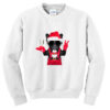 bulldog santa style sweatshirt