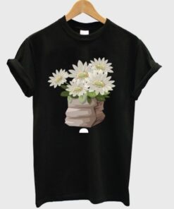 furniture small table deco flower t-shirt