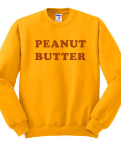 peanut butter yellow sweatshirt