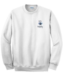 Bee Happy Pocket Print Sweatshirt XX