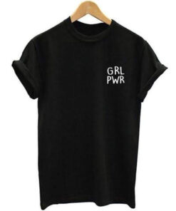 Grl Pwr Girl Power pocket print t-shirt