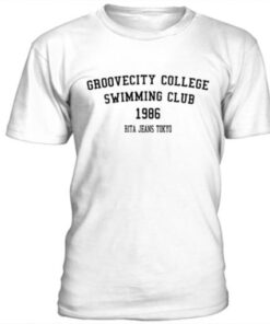 Groovecity college swimming club t-shirt