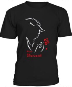 Her beast couple t-shirt