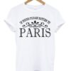 If Found Please Return To Paris T-shirt