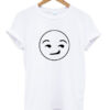 Smirking Emoji Face Cute T-shirt