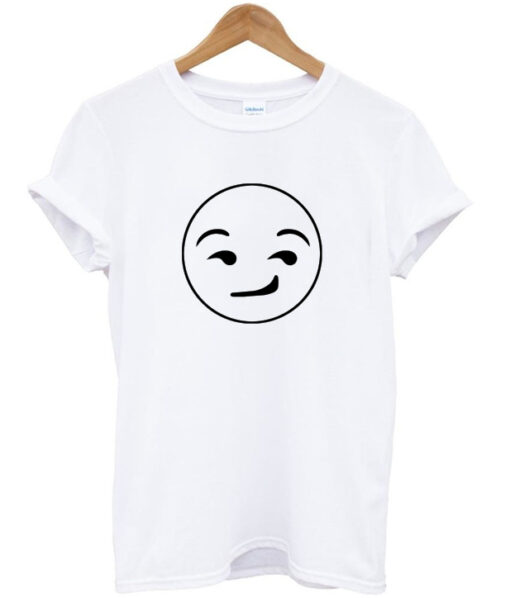 Smirking Emoji Face Cute T-shirt