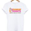 dunkin donuts america runs on dunkin tshirt