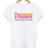 dunkin donuts america runs on dunkin tshirt