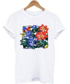 flower paint t-shirt