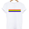 rainbow line t-shirt