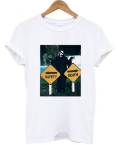 Scream Safety or Death Graphic T-shirt AA