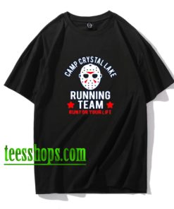 Jason Voorhees horror movies camp crystal lake running team shirt XX