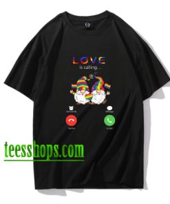 Love Is Calling Two Gnomes With LGBT Flags LGBT T-Shirt XX