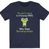 My Spirit Animal Is A Grumpy Frog Who Slaps Annoying People t shirt qn