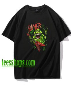 Slimer Slayer Ghost In A Rock Band Parody Ghostbusters Black T Shirt XX