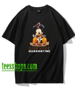 Mickey mouse captain morgan helping me survive quarantine shirt XX