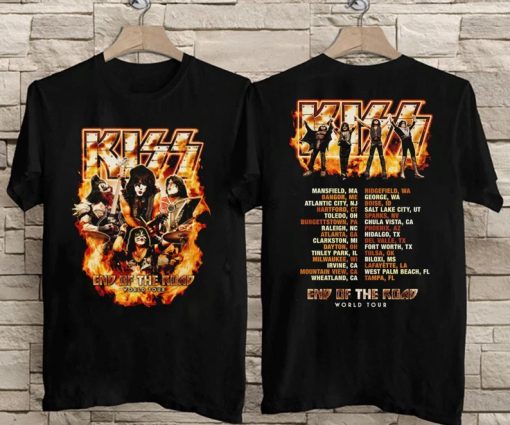 2021 TOUR!! KISS End Of The Road World Tour 2021 T-Shirt AA