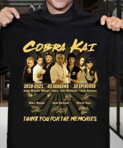 Cobra Kai Fans 2018 2021 Characters Signature t shirt AA