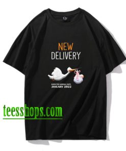 New Delivery Mom To Be January 2022 Pregnancy Announcement Shirt XX