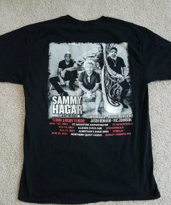 Sammy Hagar and The Circle 2021 Tour Dates T-Shirt AA back