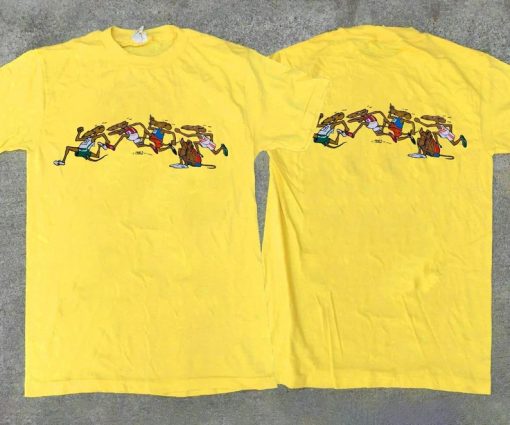 Vintage 1971 Rat Race Ocean Beach Crazy Hawaii Graphic T-Shirt AA