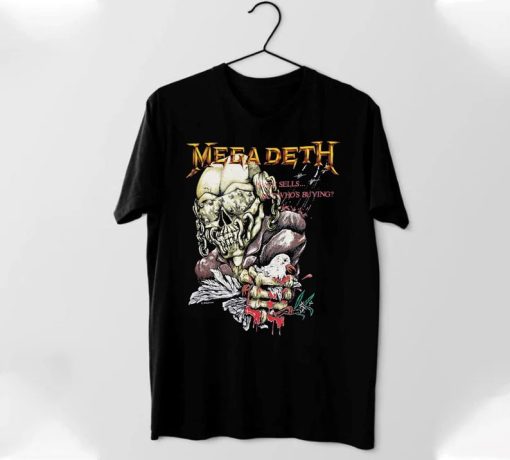 Vintage 1987 Megadeth Peace Sells Tour T-Shirt AA