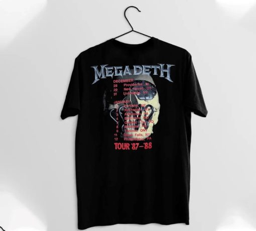 Vintage 1987 Megadeth Peace Sells Tour T-Shirt AA back