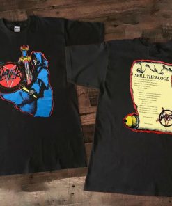 Vintage 1990 Slayer Spill The Blood Concert T-Shirt AA