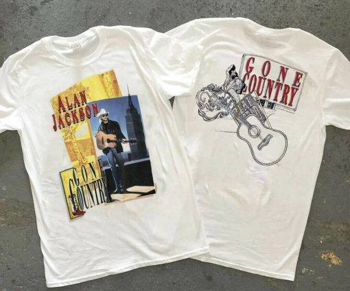 Vintage 90s Alan Jackson Gone Country T-Shirt AA