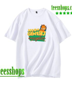 Garfield-Neon Genesis Evangelion T-Shirt AA