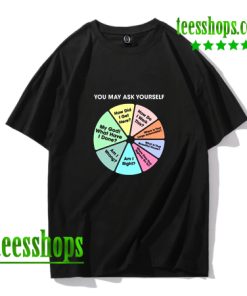 You May Ask Yourself - Once In A Lifetime Pie Chart T-Shirt AA